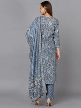 Women Silk Blend Embroidered Ethnic Kurta-VKSKD1706